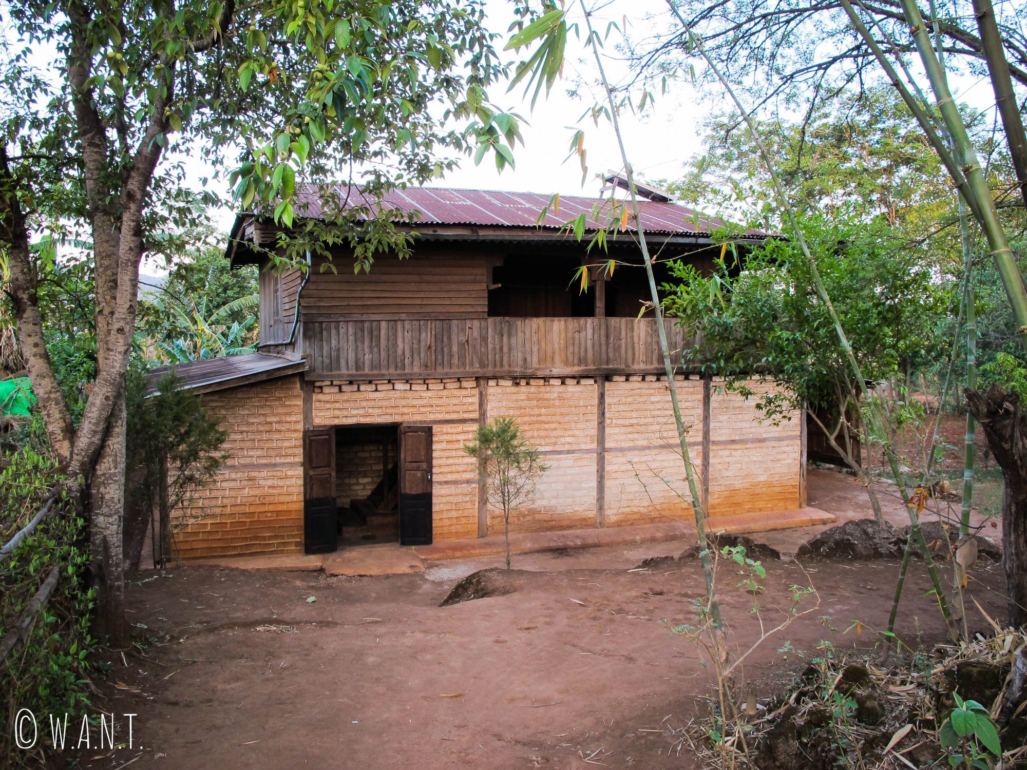 La maison de nos hôtes dans le village de Pattupauk