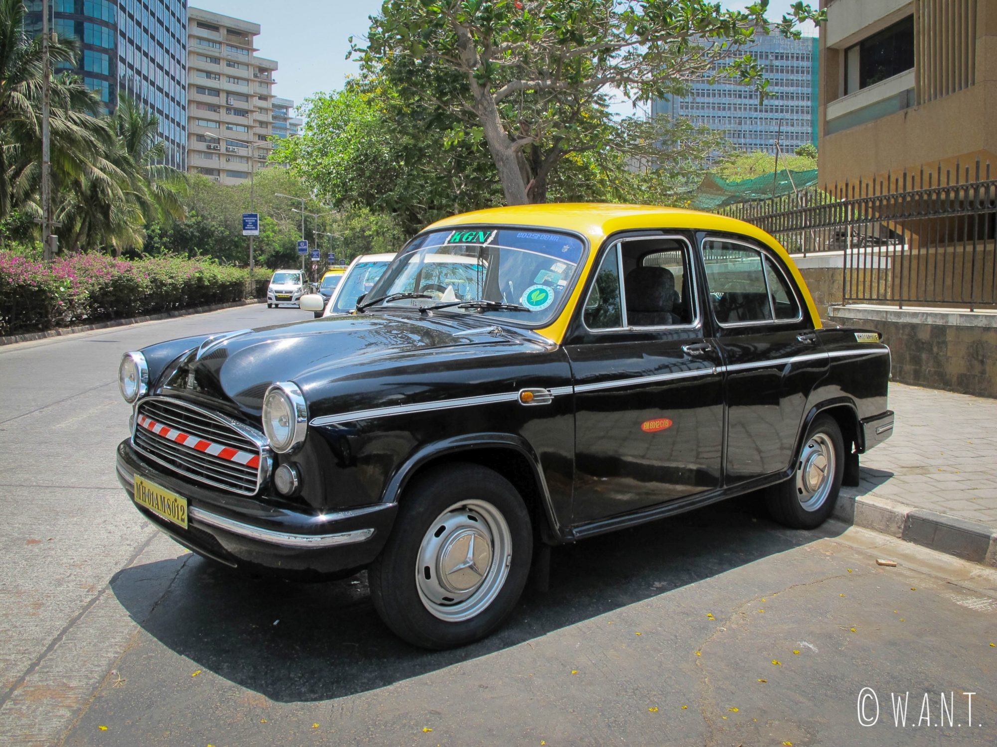Taxi de Mumbai dans le quartier des affaires