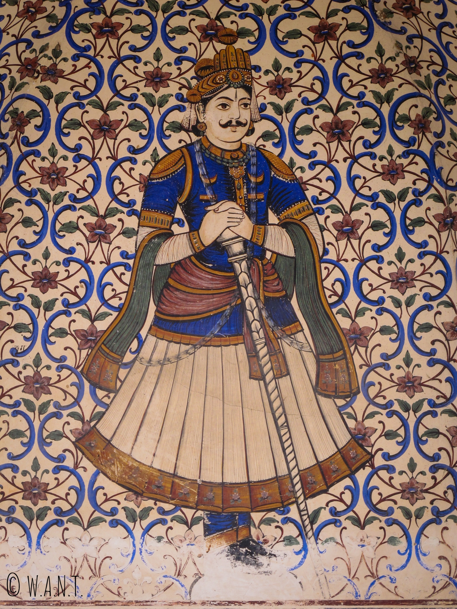 L'entrée du City Palace de Jaipur est ornée de mozaïques diverses et colorées