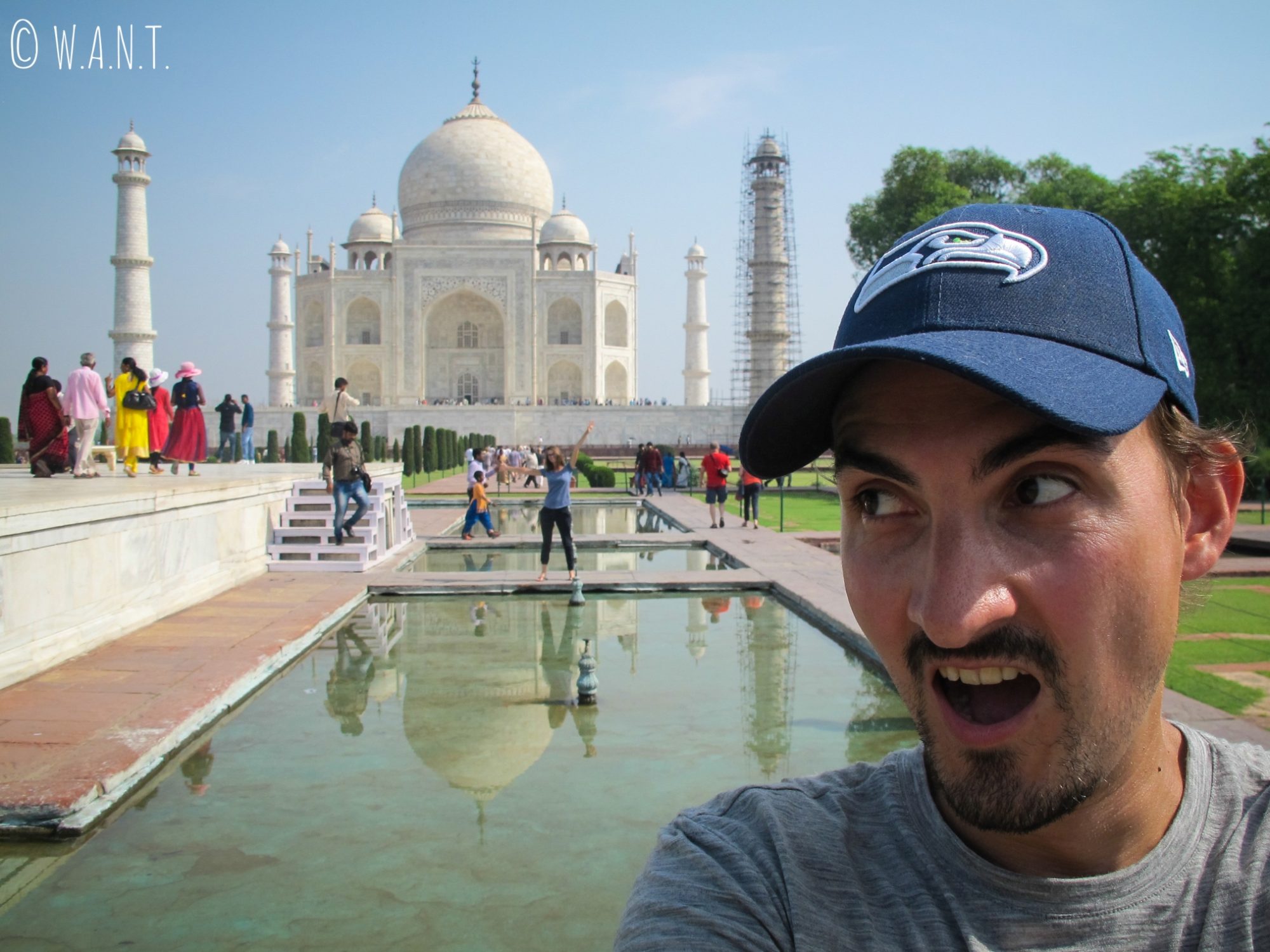 Lors de la visite du Taj Mahal, nous avons tenu à immortaliser ce moment