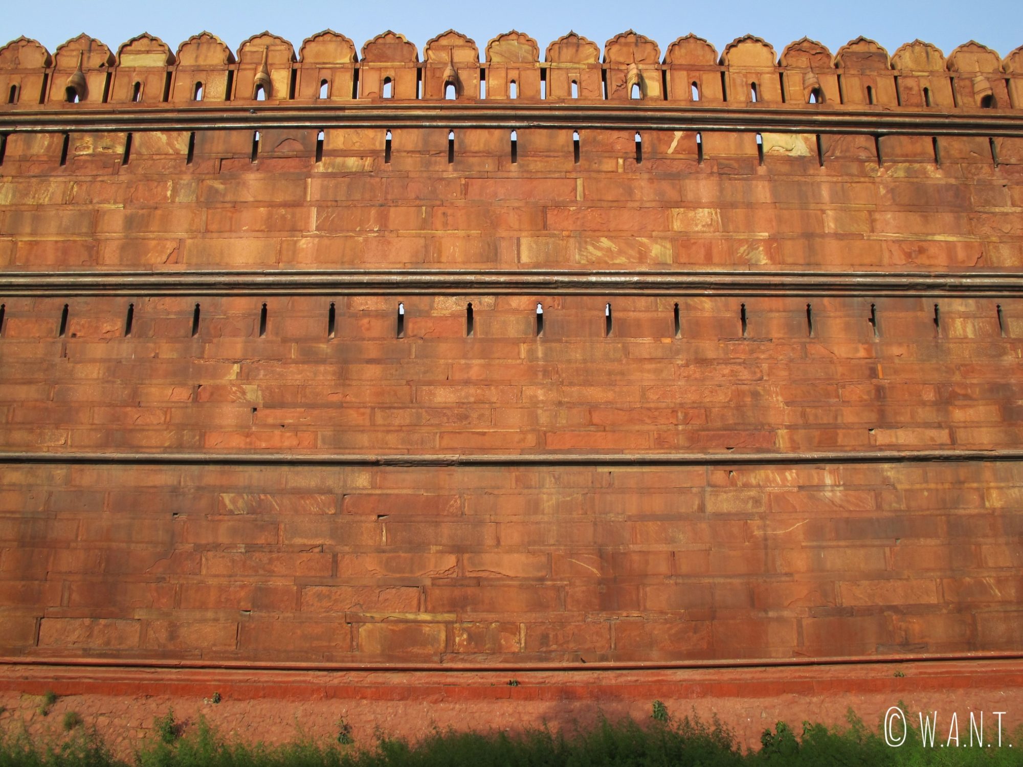 Mur d'enceinte du Fort Rouge de Delhi