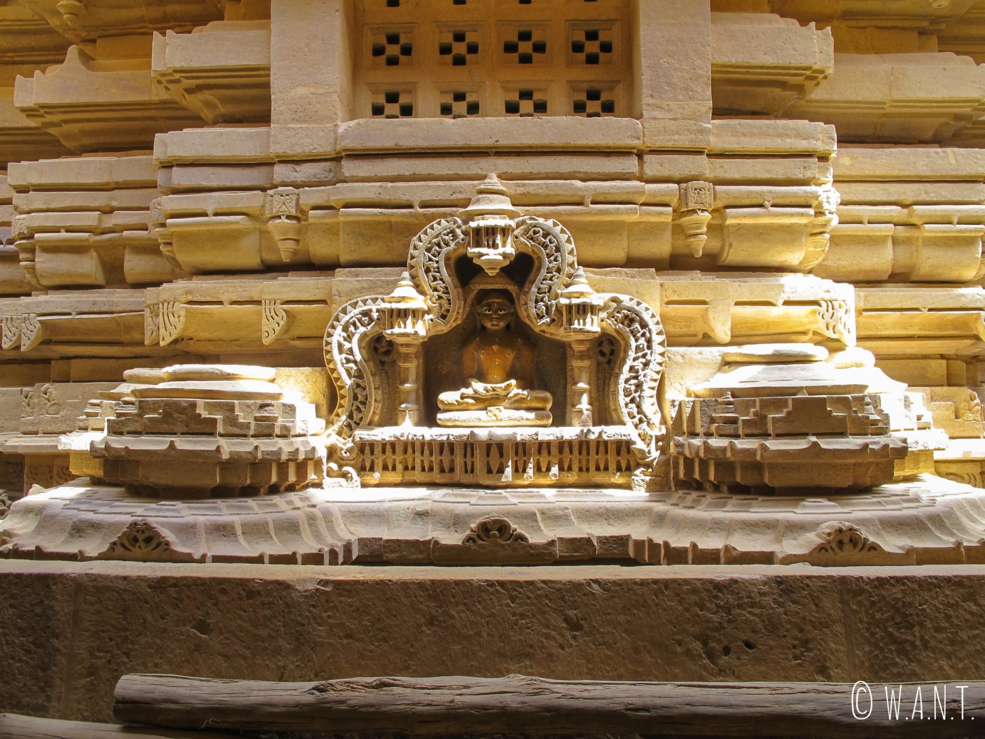 Représentation de divinité d'un temple Jain dans l'enceinte du fort de Jaisalmer
