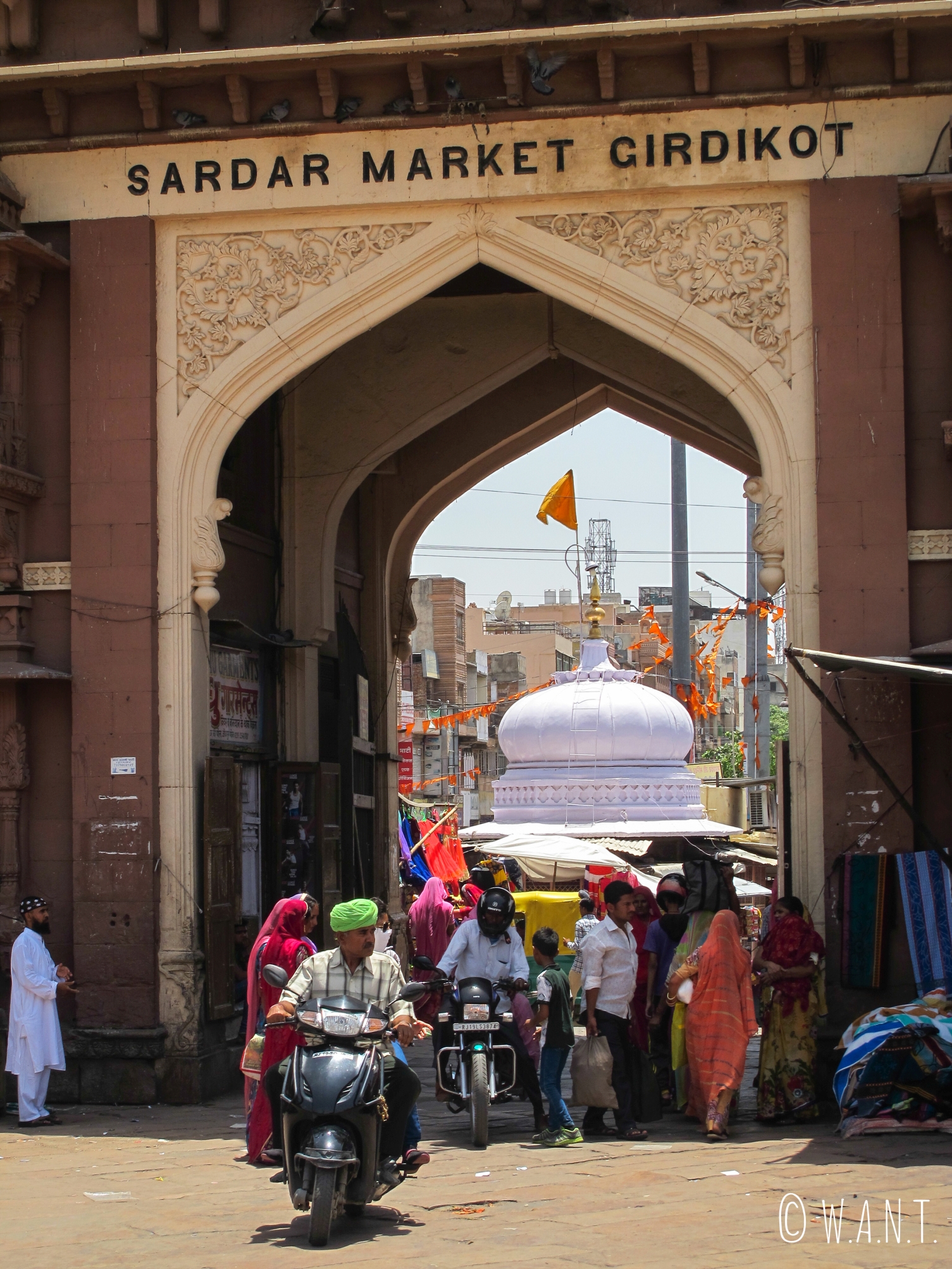 Une des quatre portes d'entrée pour rejoindre le Sadar market dans la vielle ville de Jodhpur