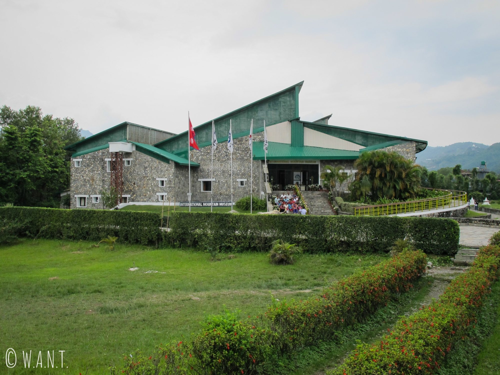 International Mountain Museum de Pokhara vu de l'extérieur