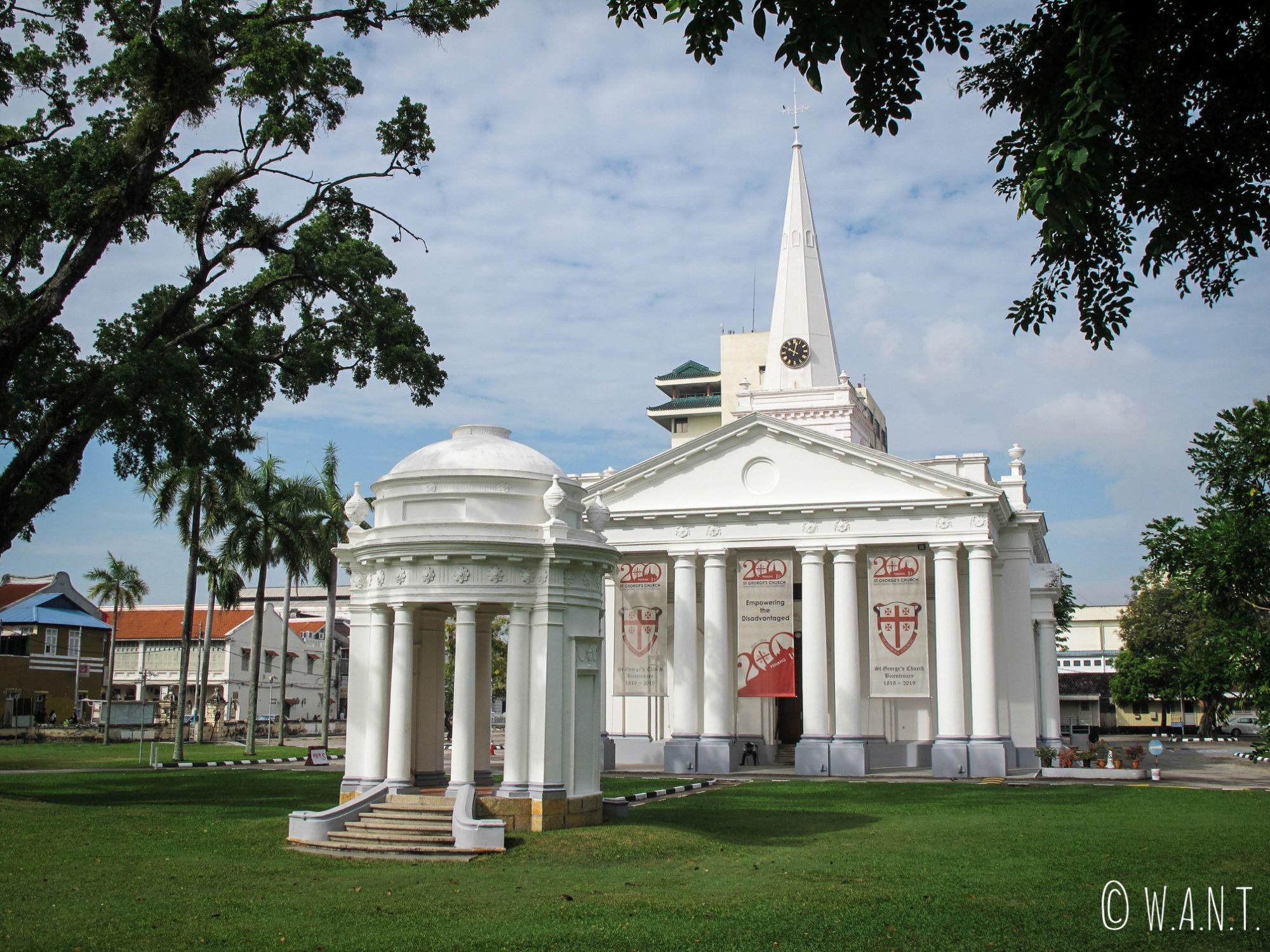 Eglise Saint-Georges dans le quartier colonial de Georgetown à Penang
