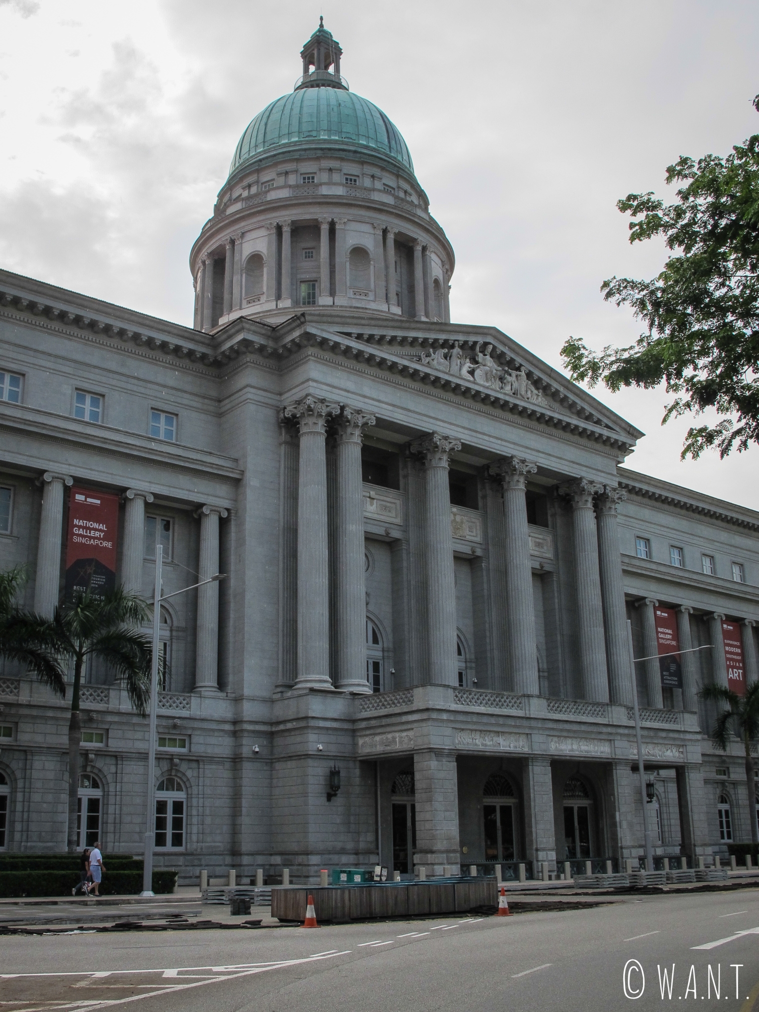 Façade du musée National Gallery de Singapour