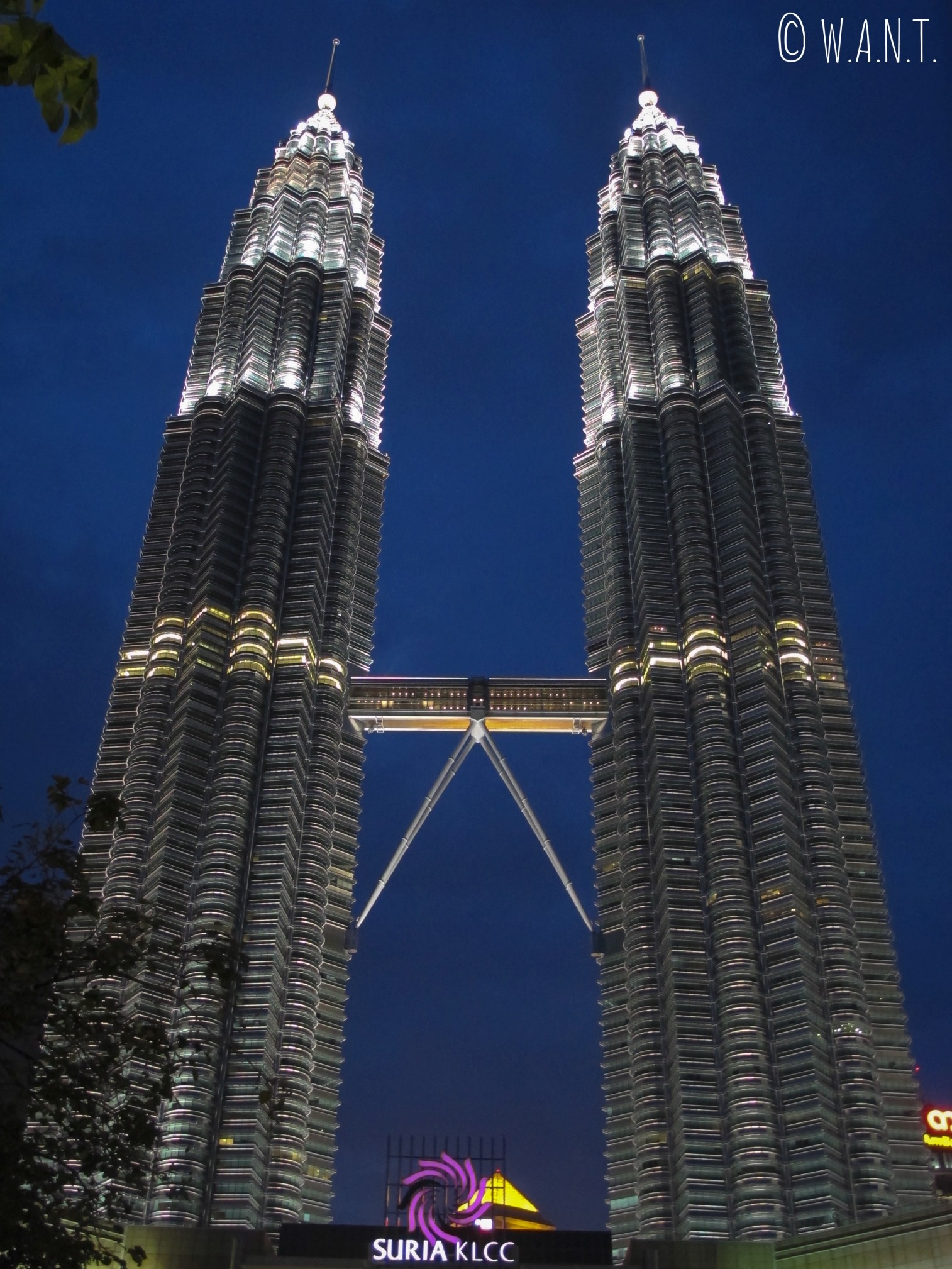 La nuit, les Tours jumelles Petronas sont illuminées
