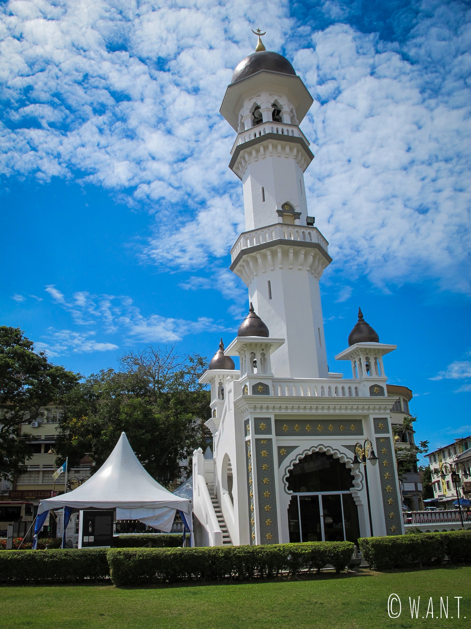 Minaret de la mosquée Kapitan Keling de Georgetown à Penang