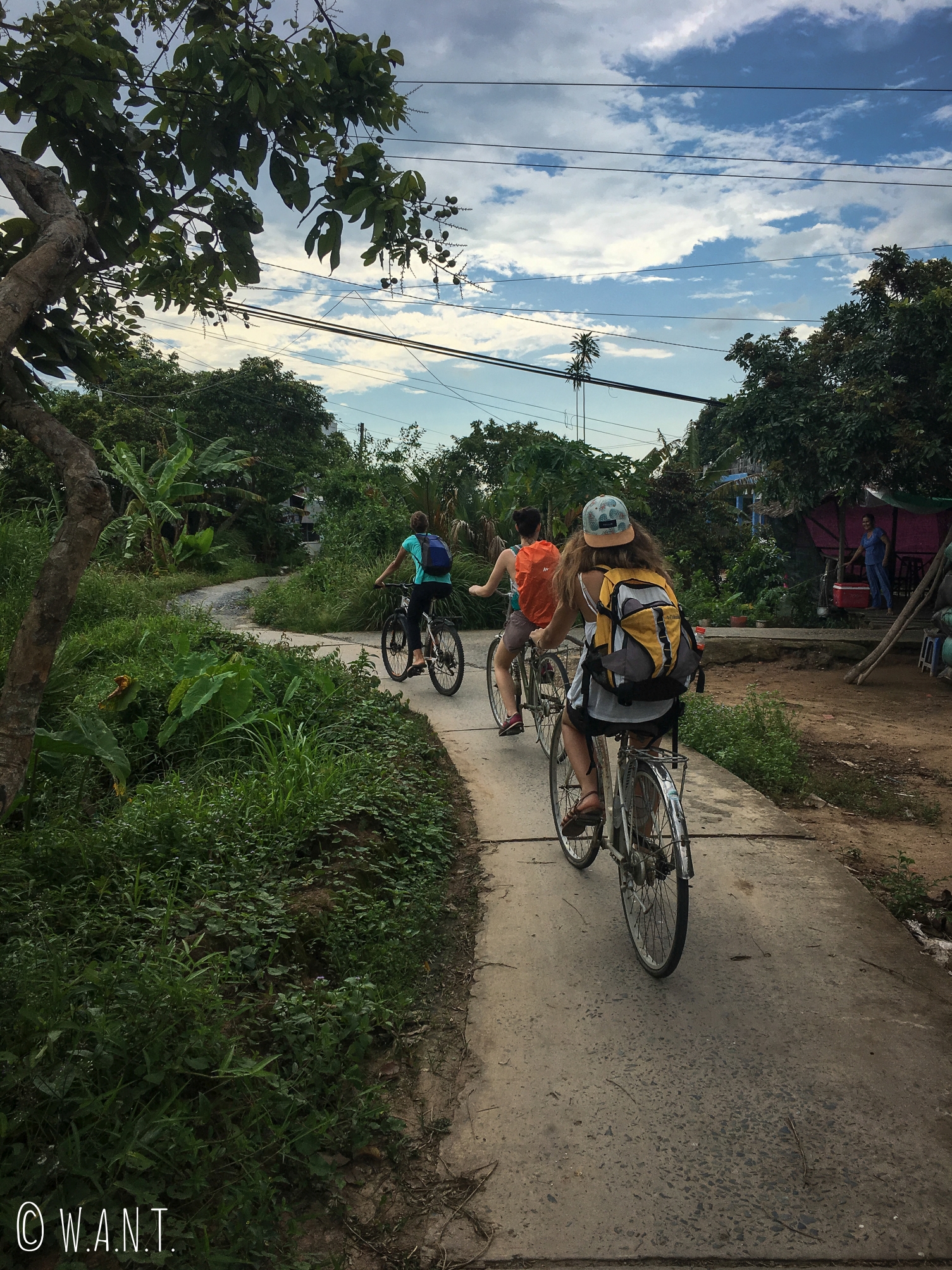 Promenade en vélo sur l'île d'An Binh, dans le delta du Mékong