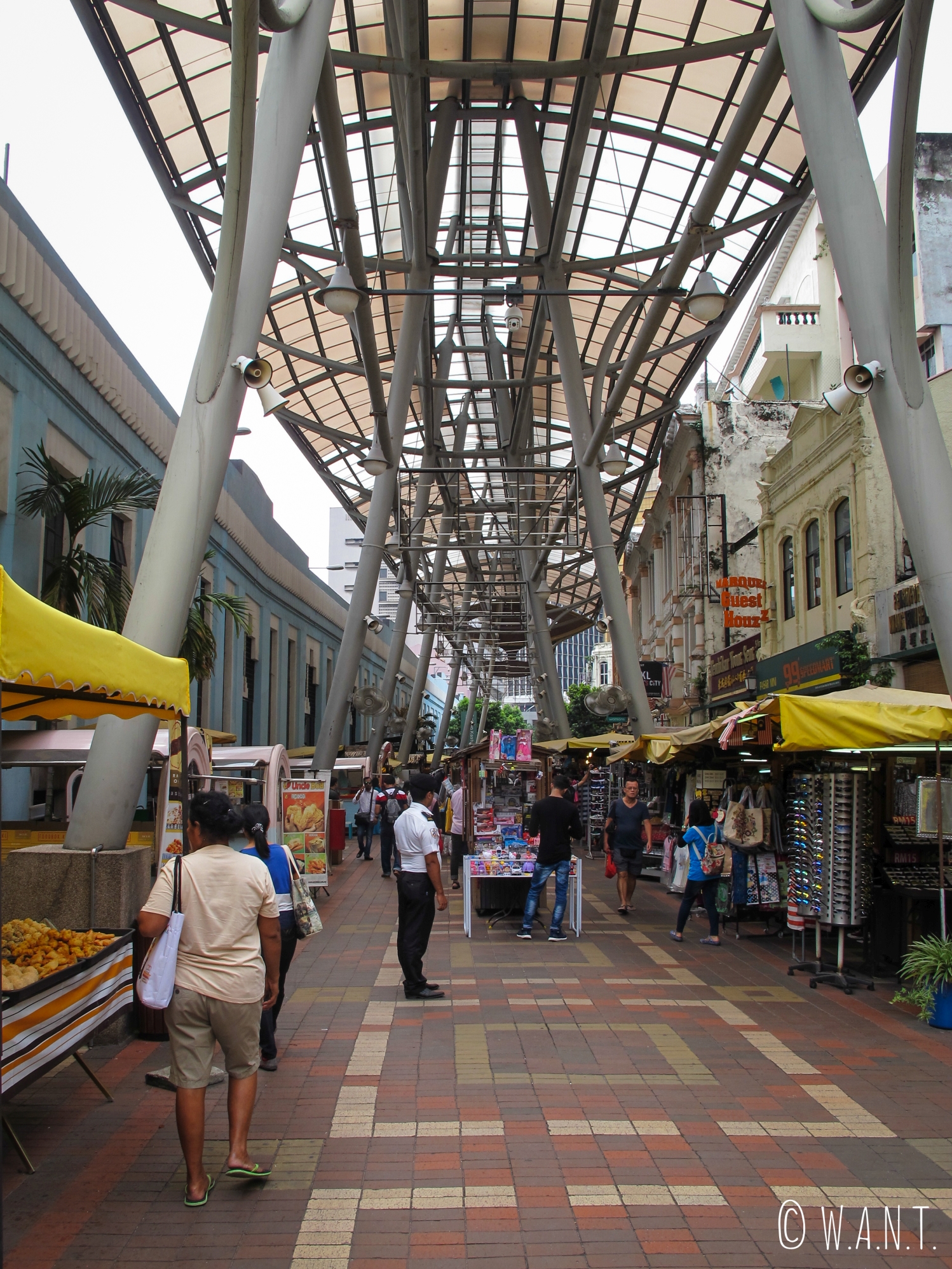 Rue Jalan Hang Kasturi à côté du Central Market dans le quartier de Chinatown