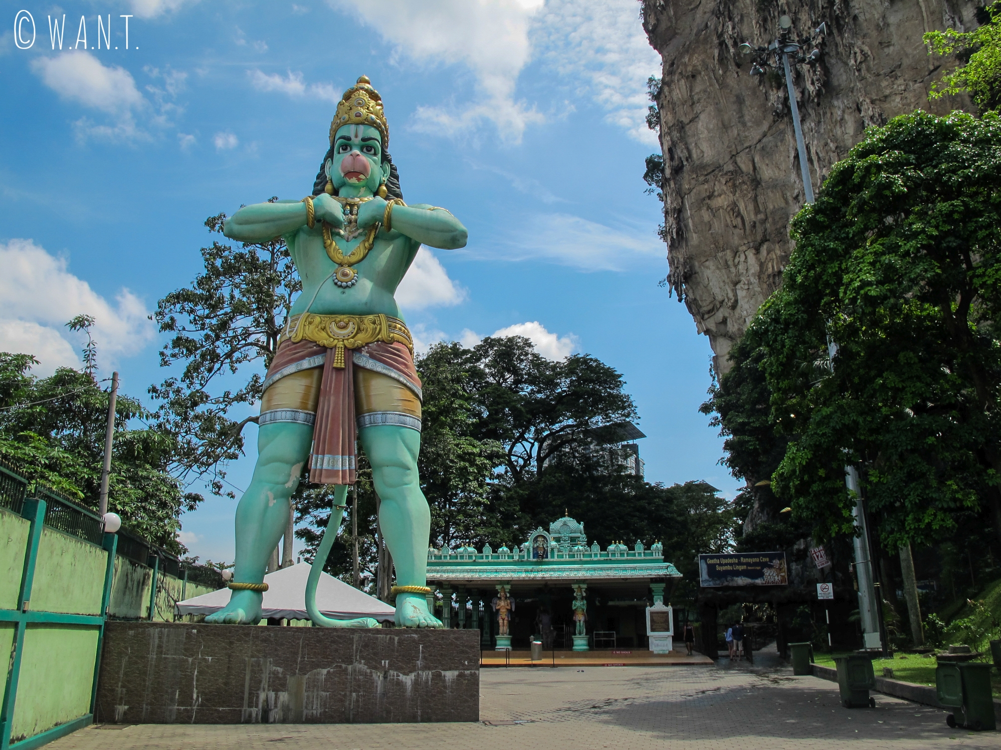 Statue du dieu singe Hanuman aux Batu Caves