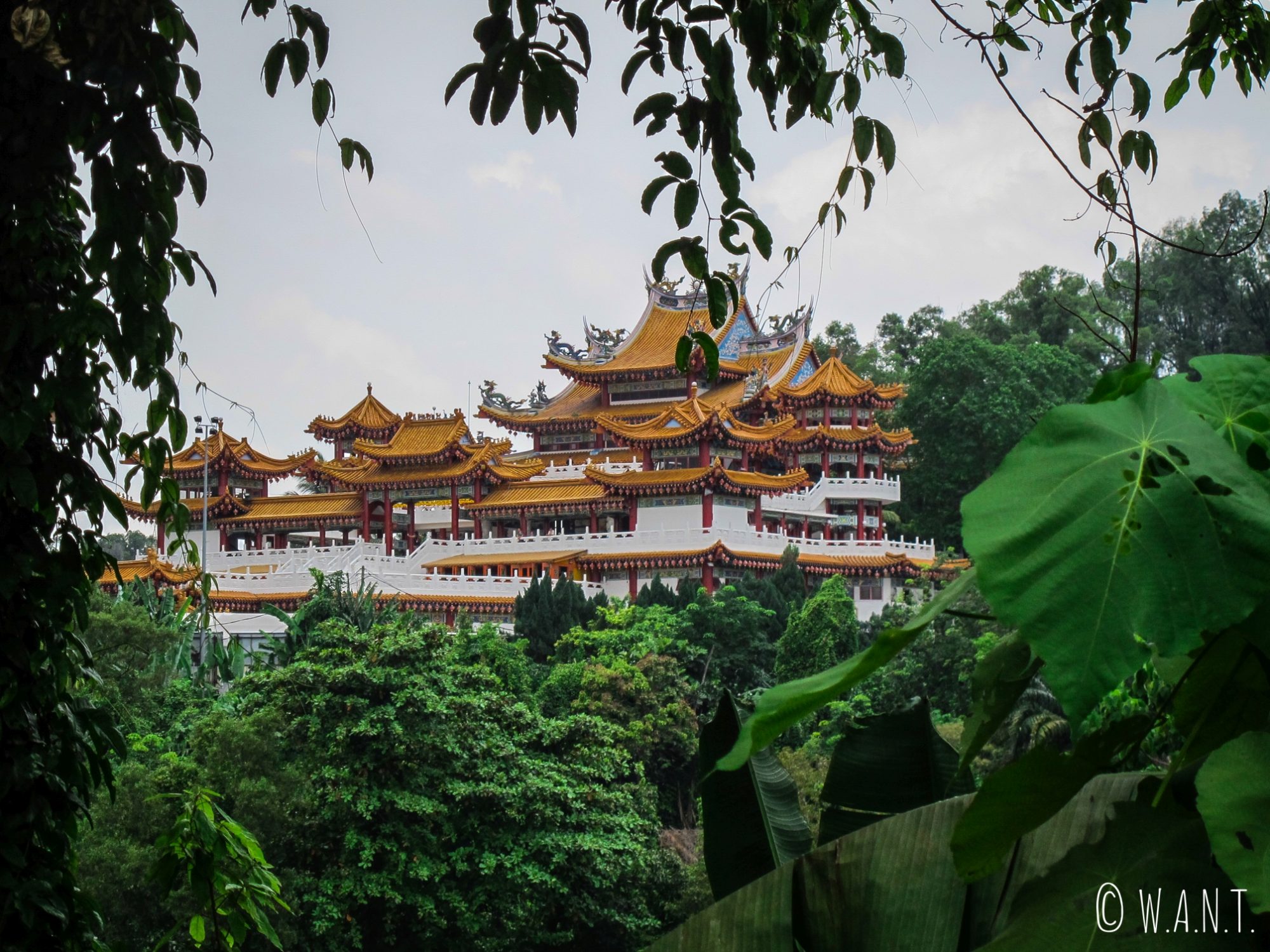 Vue sur le temple chinois Thean Hou Temple de Kuala Lumpur