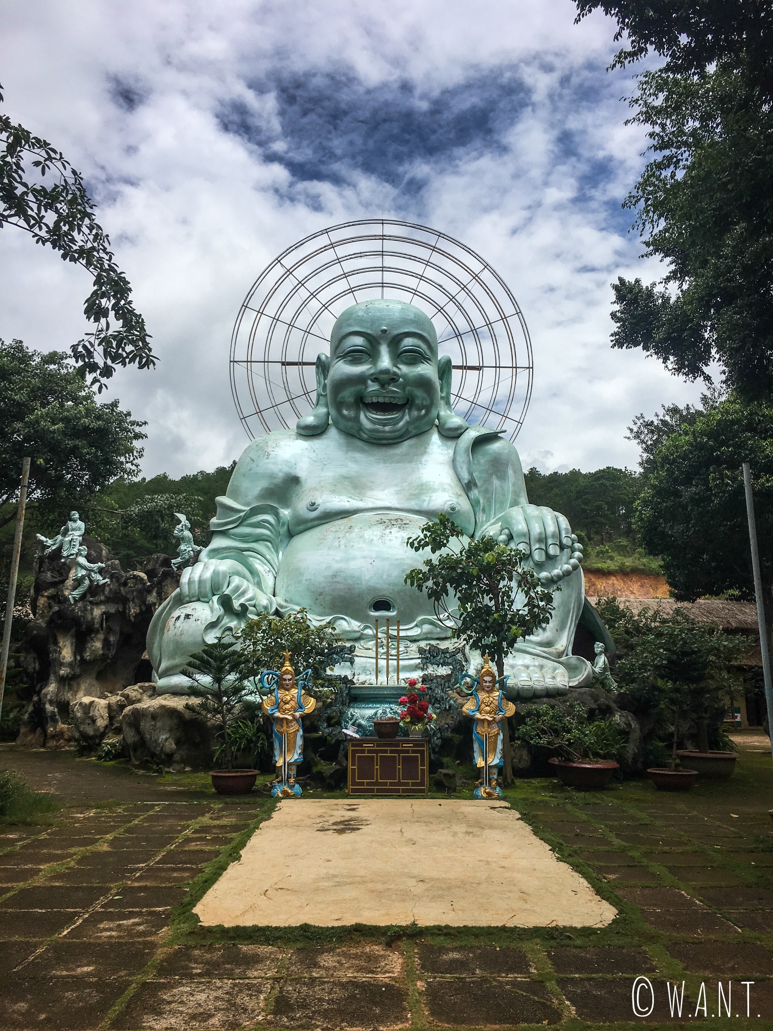 Bouddha rieur de la pagode Linh An Tu à quelques kilomètres de Da Lat