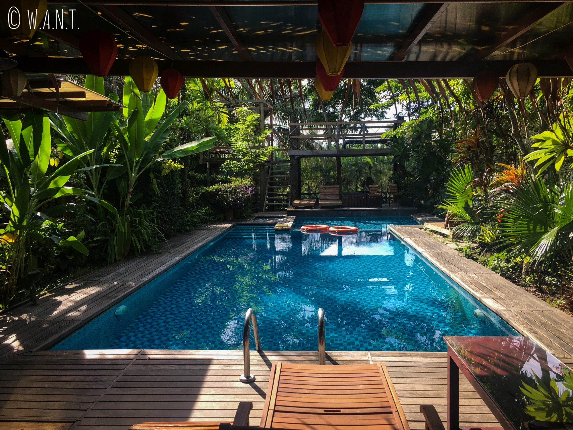 La piscine de notre homestay est un coin de paradis à Hoi An