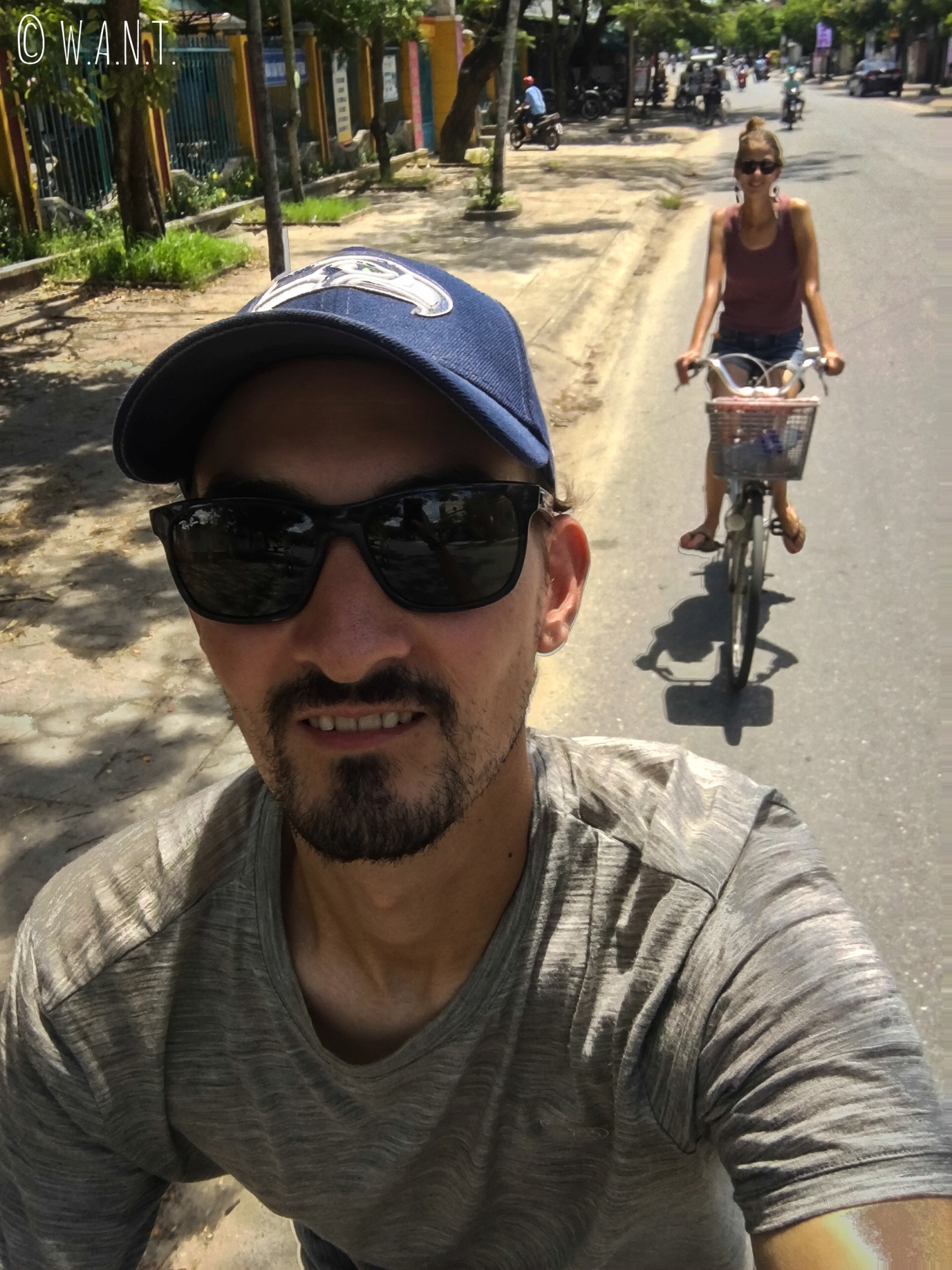 Nous nous sommes beaucoup déplacés à vélo dans la région de Hoi An