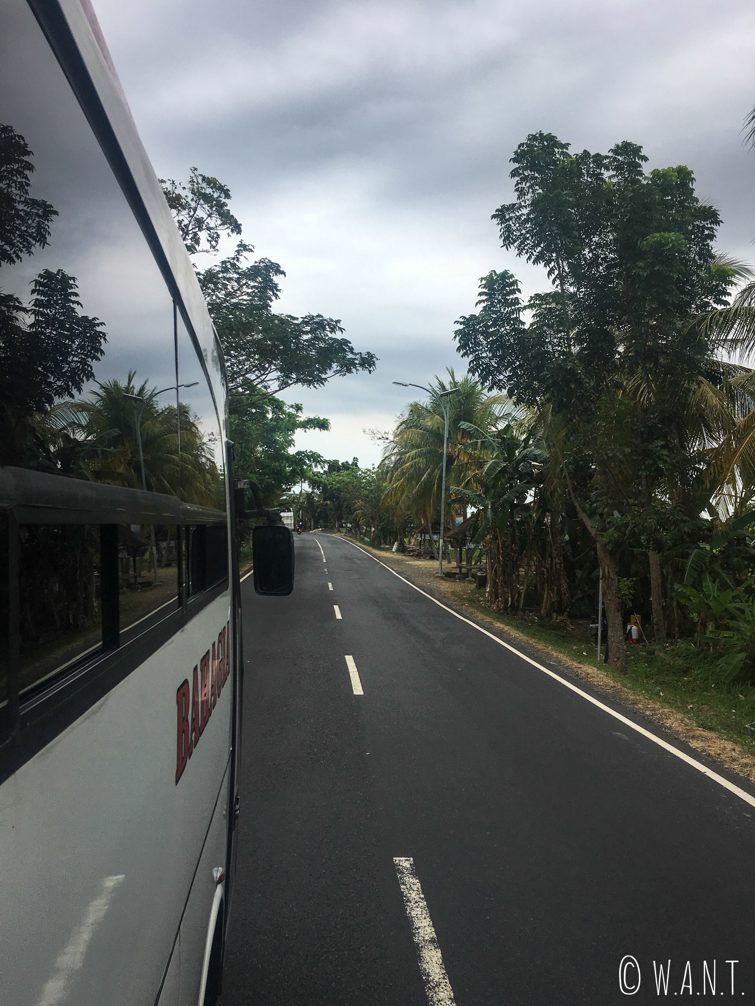 Bus nous menant à Gilimanuk sur l'île de Bali