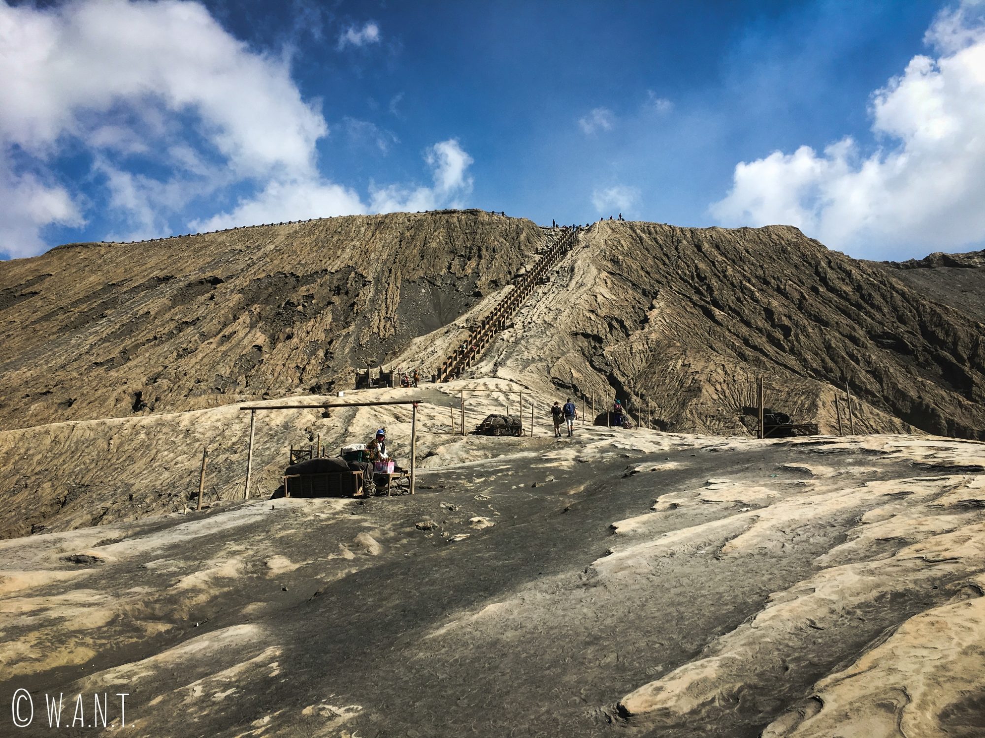Derniers mètres avant de monter sur le cratère du volcan Bromo