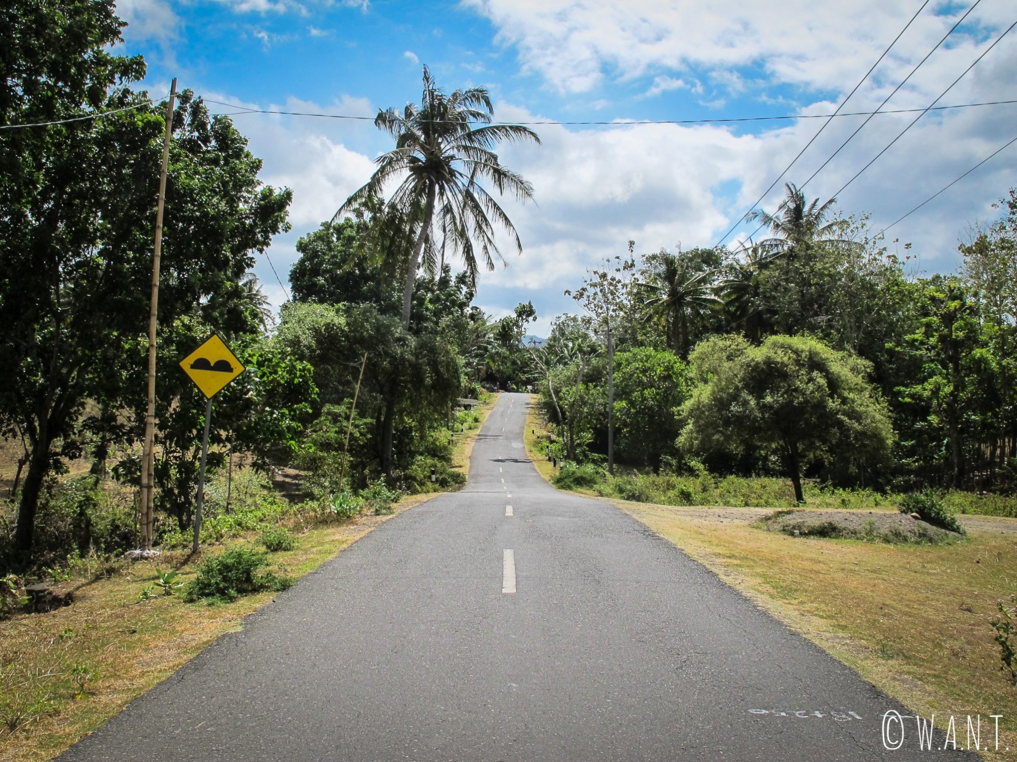 Route dans l'arrière-pays de Kuta Lombok
