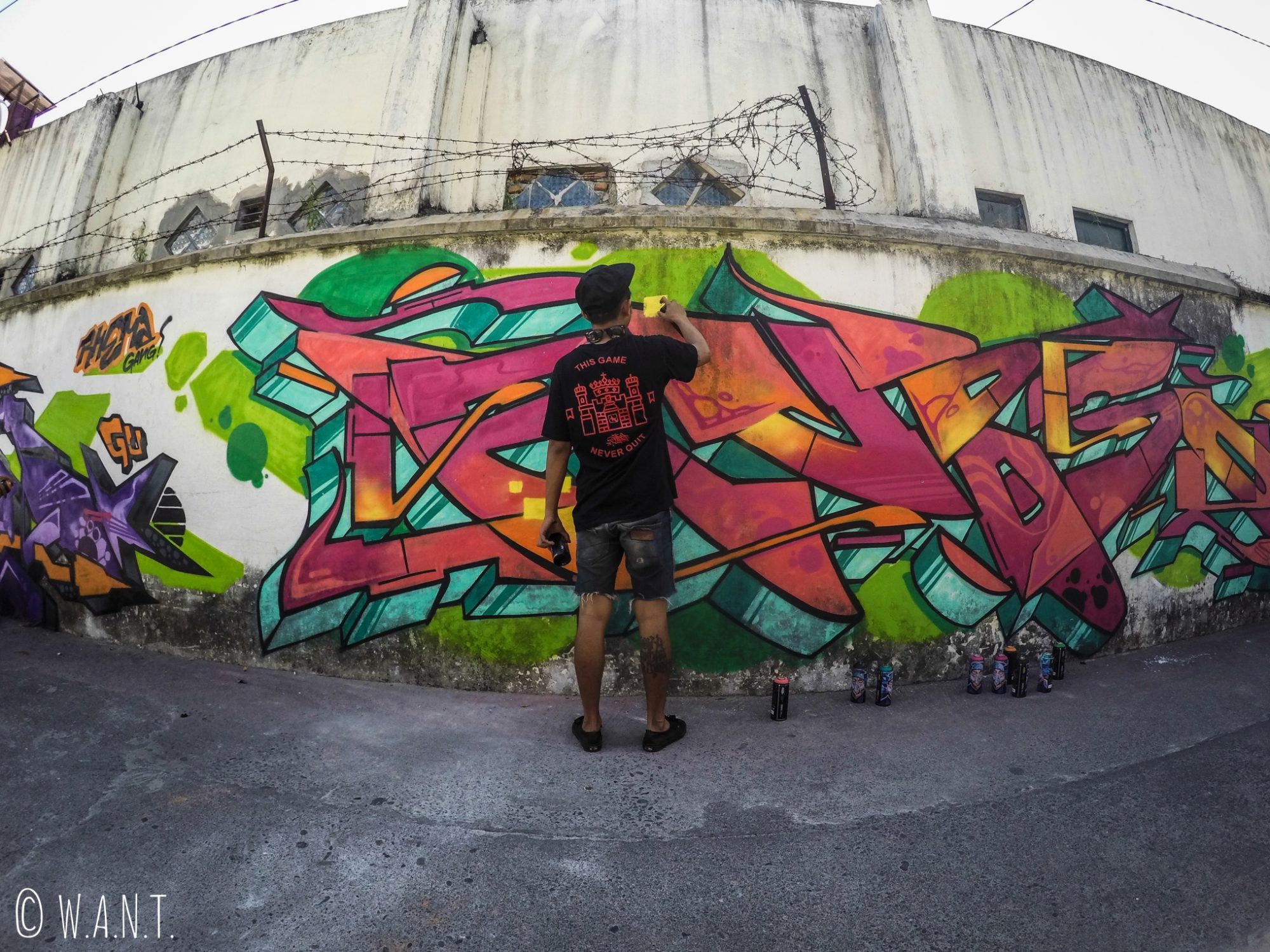 Artiste de rue à Yogyakarta