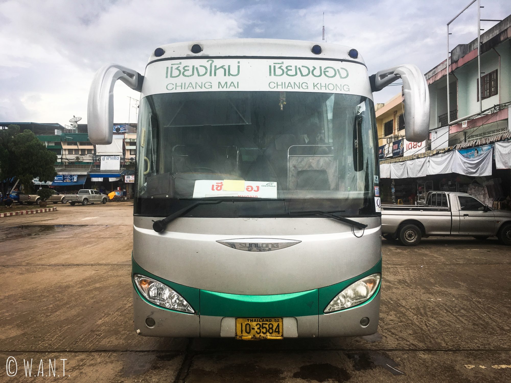 Bus nous conduisant de Chiang Mai à Chiang Khong