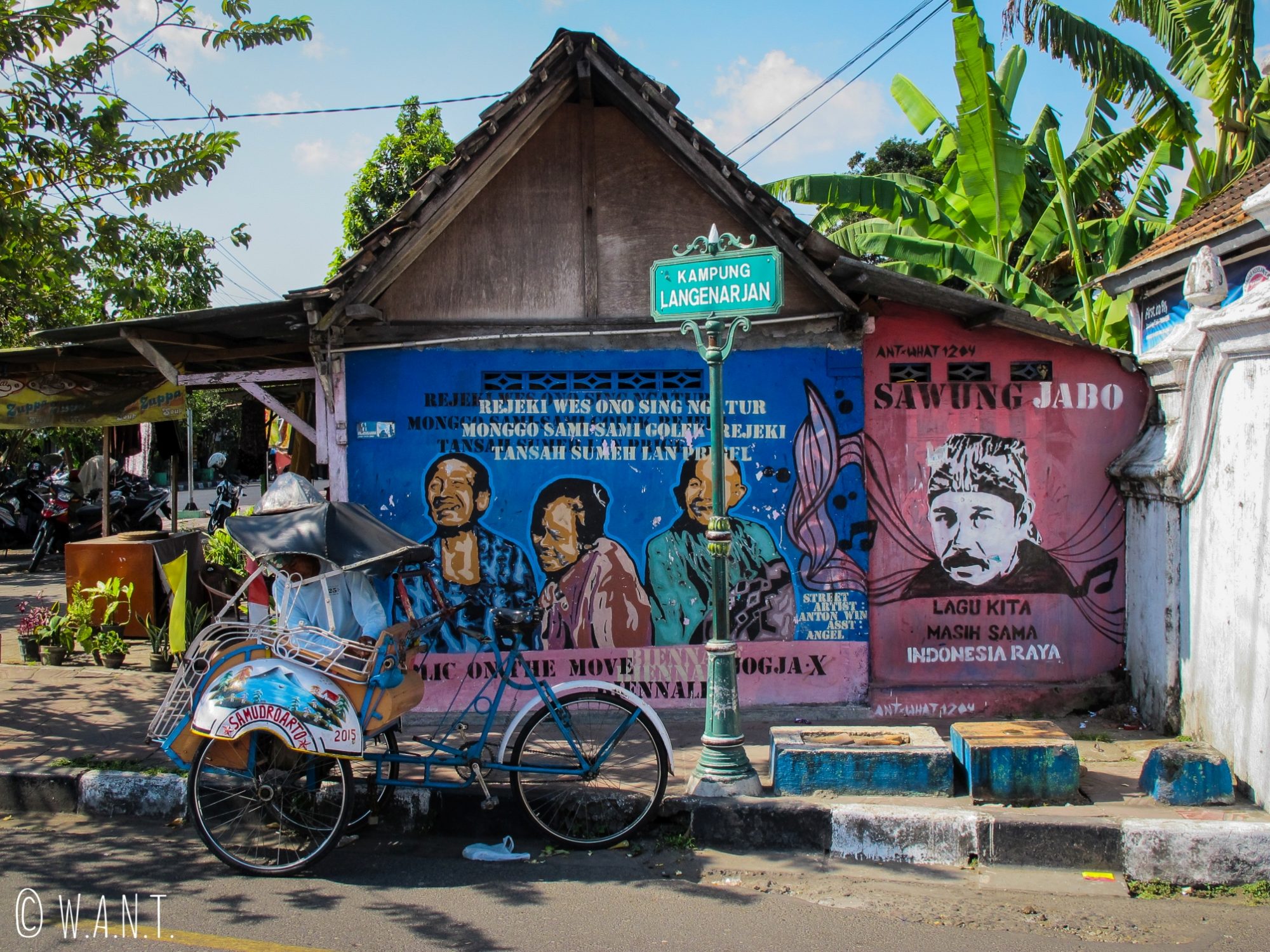 L'art de rue est très présent dans les rues de Yogyakarta