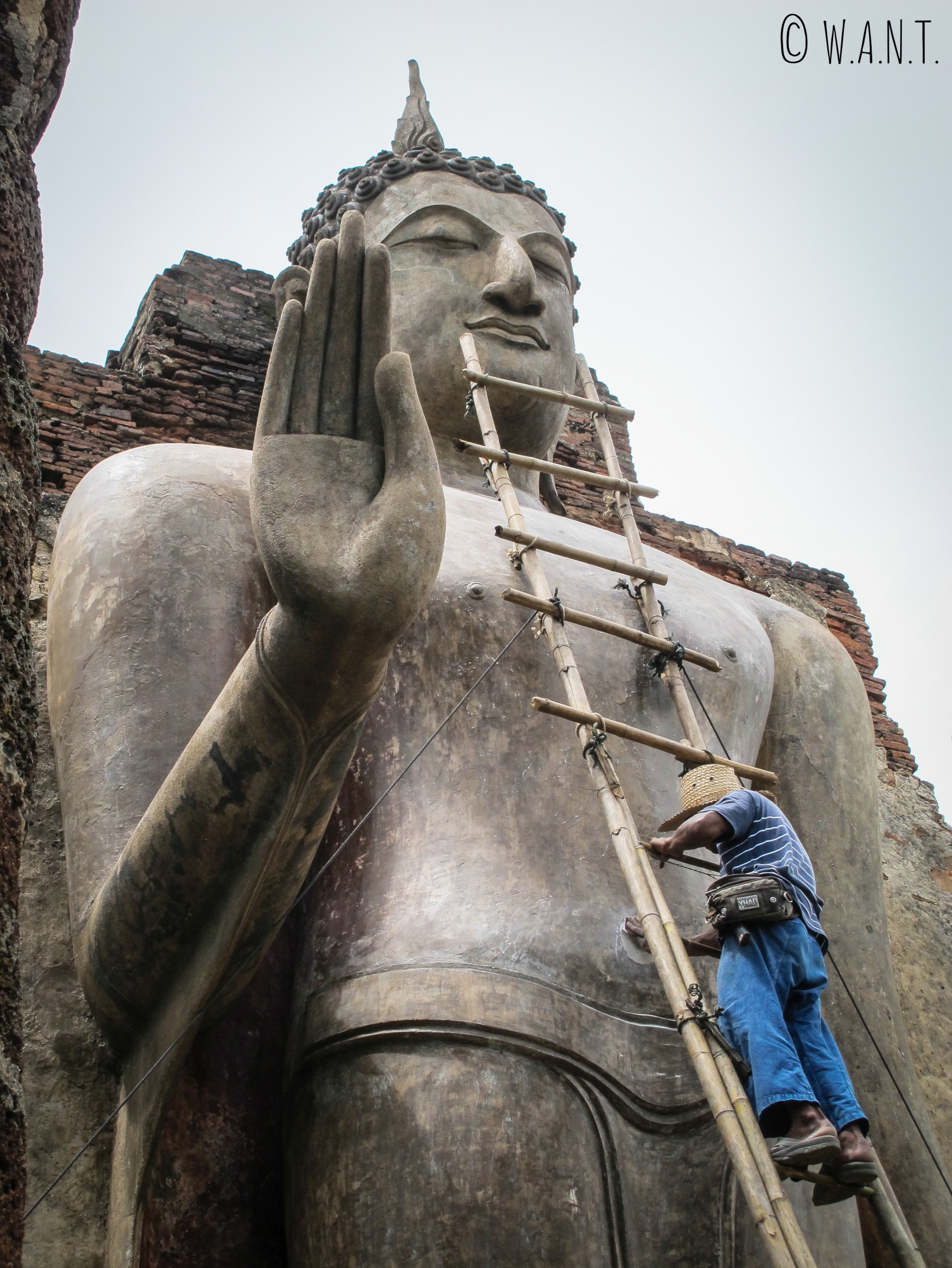 Le Wat Saphan Hin de la zone ouest est encore en rénovation
