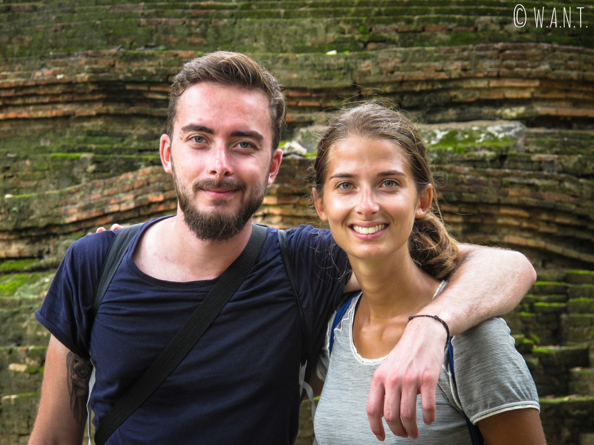 Marion et Thomas au parc historique de Sukhothai