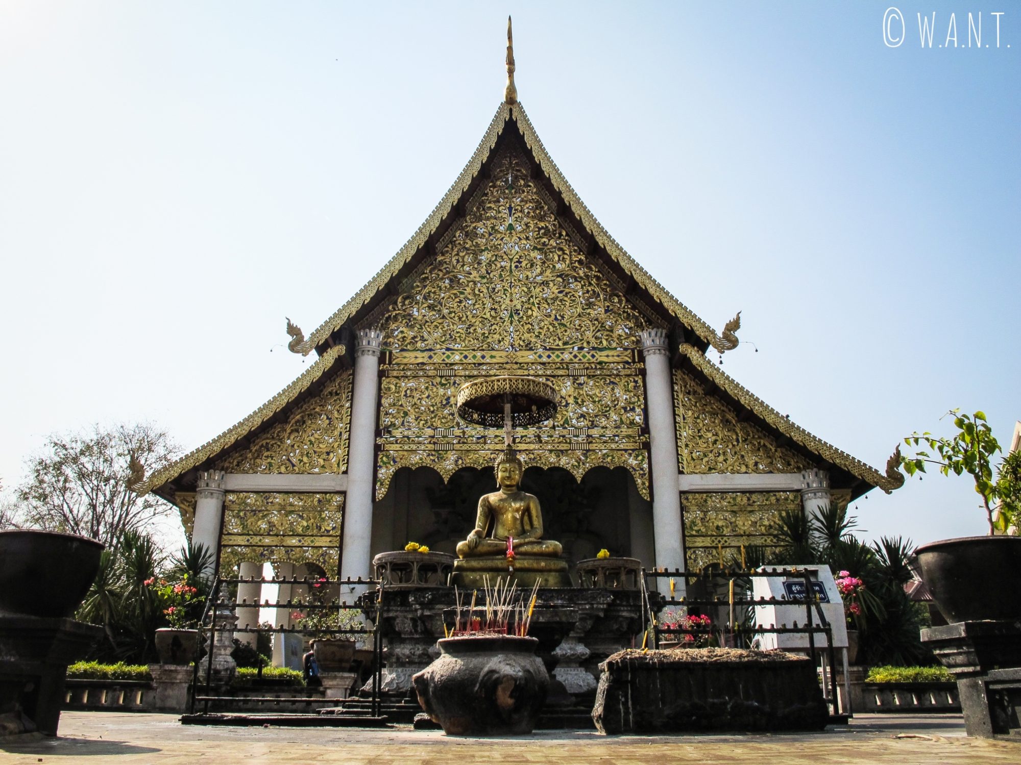 Temple principal du Wat Chedi Luang à Chiang Mai