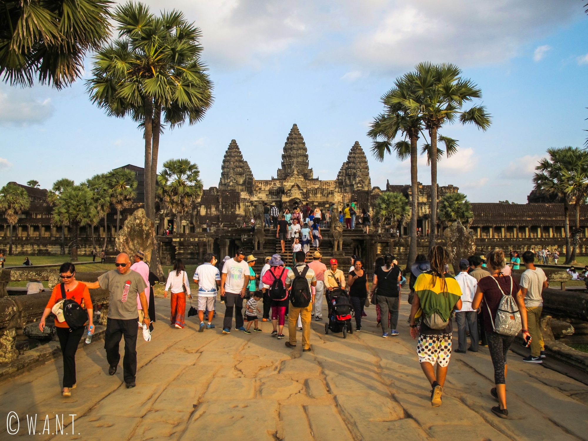 Forte fréquentation à Angkor Wat pour le coucher de soleil