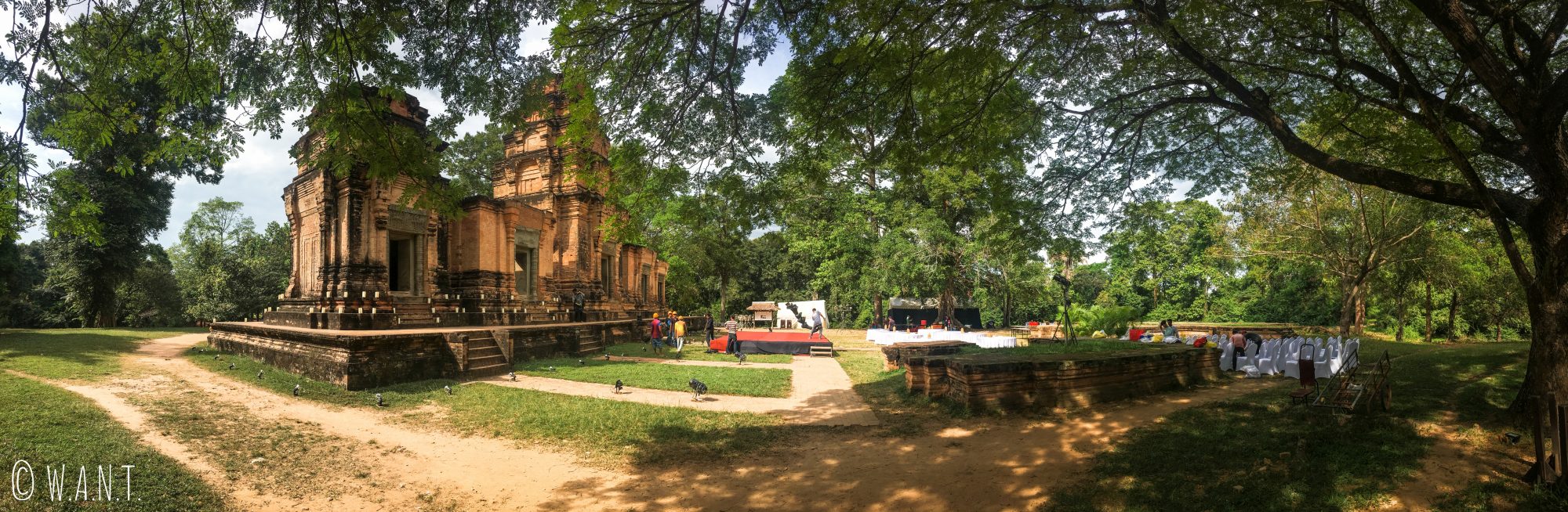 Panorama du temple Prasat Kravan sur le site archéologique d'Angkor