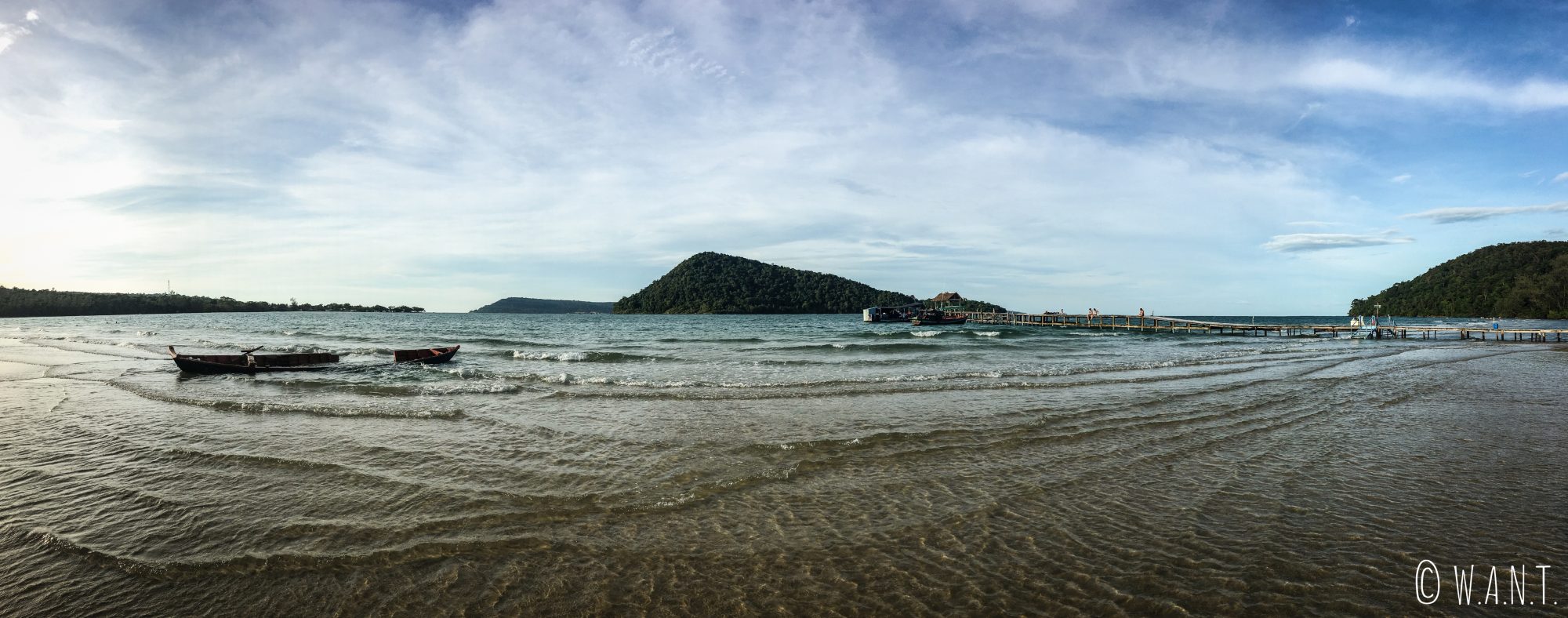 Panorama sur la plage proche de M'Pai Bay