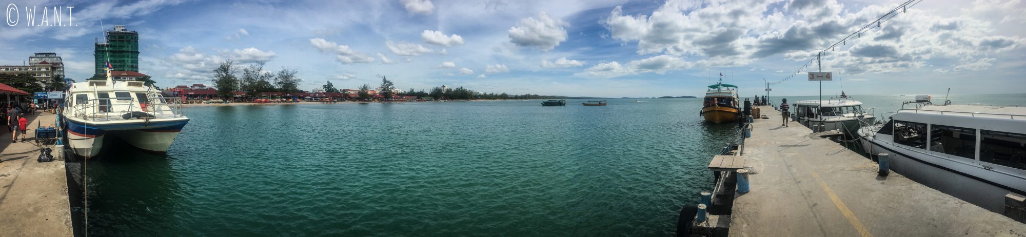 Panorama sur le port de Sihanoukville