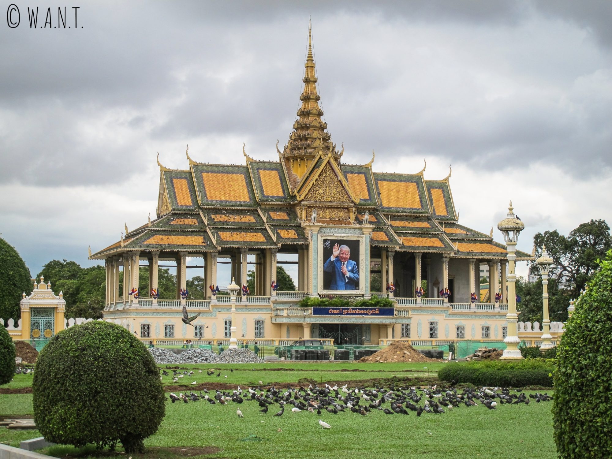 Vue sur le Palais Royal de Phnom Penh