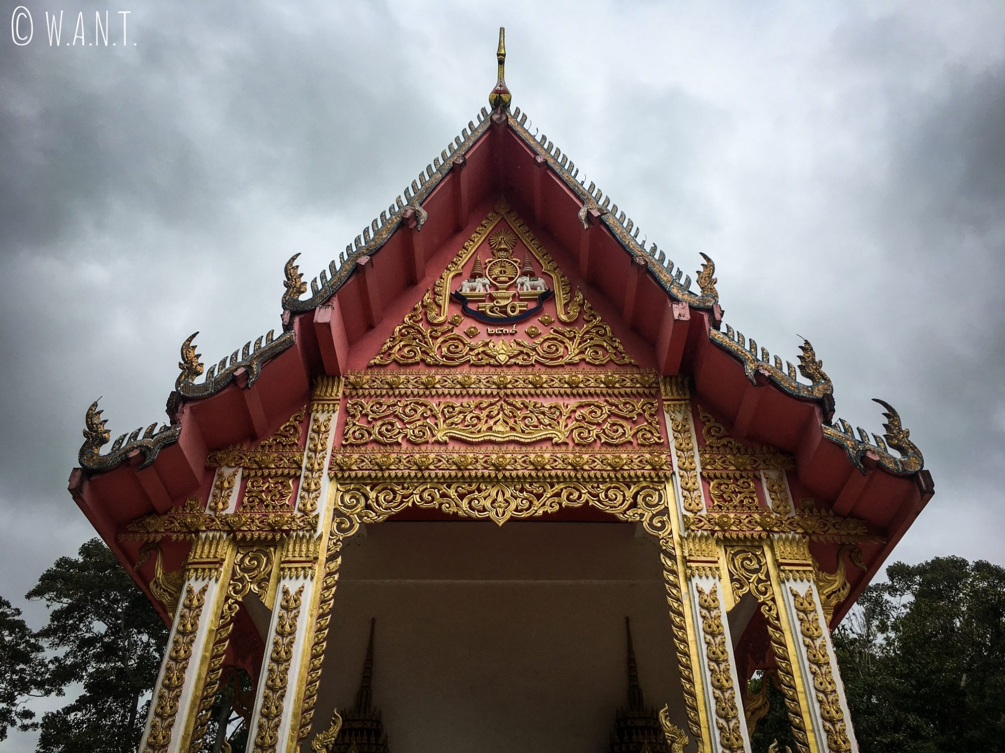 Fronton du Wat Samret de Koh Samui