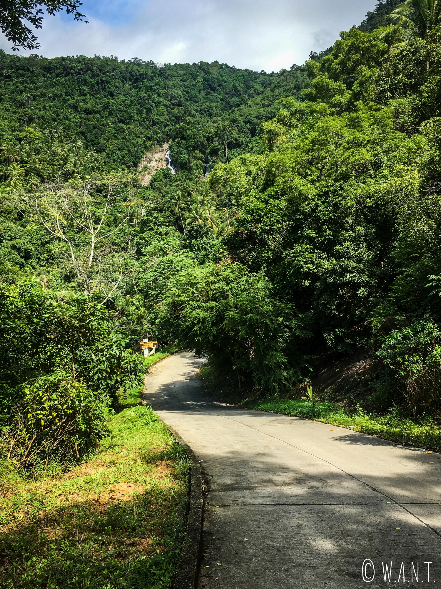 Route d'accès aux cascades de Namuang à Koh Samui