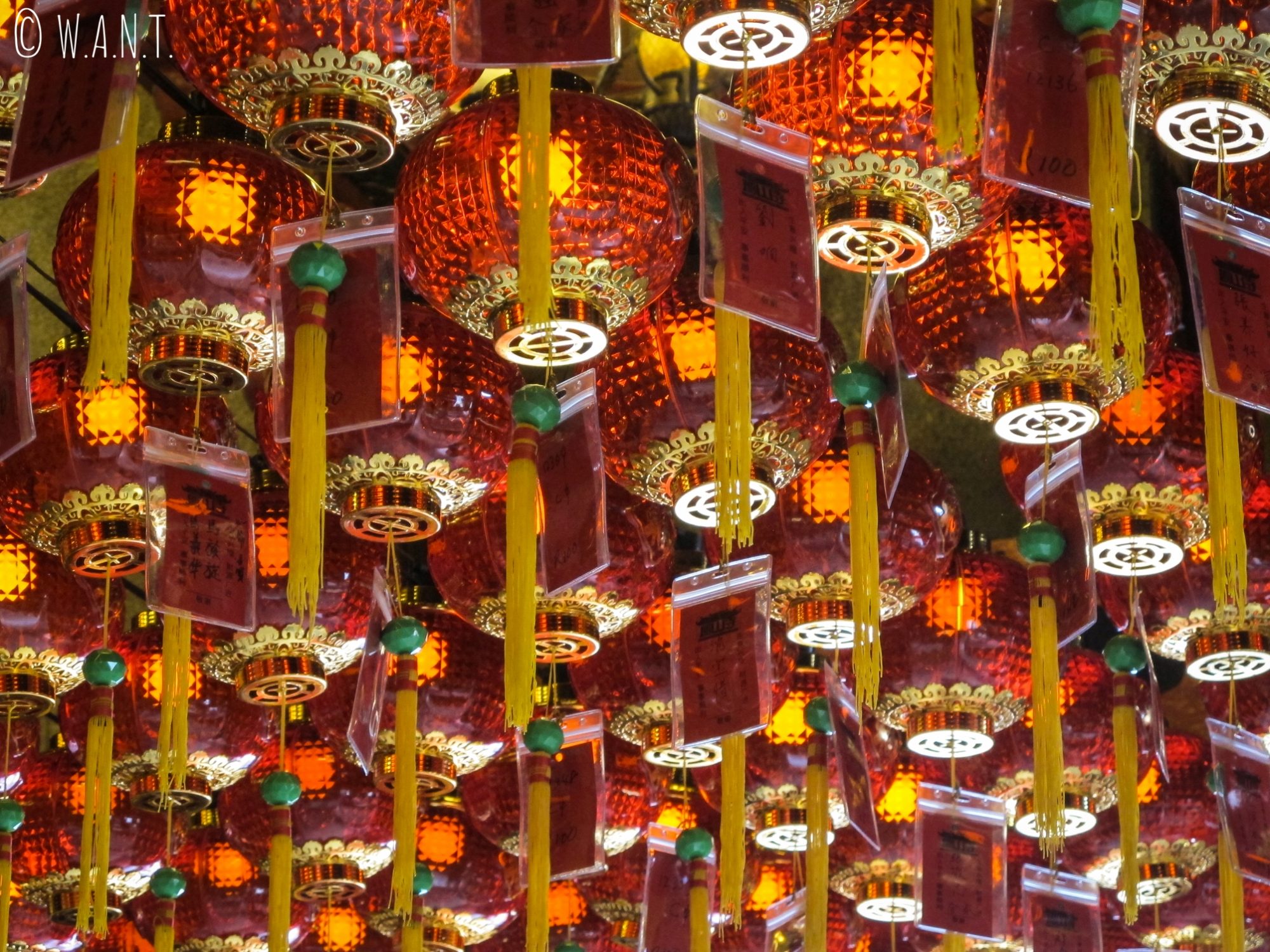 Lampions du Hong San Si Temple de Kuching