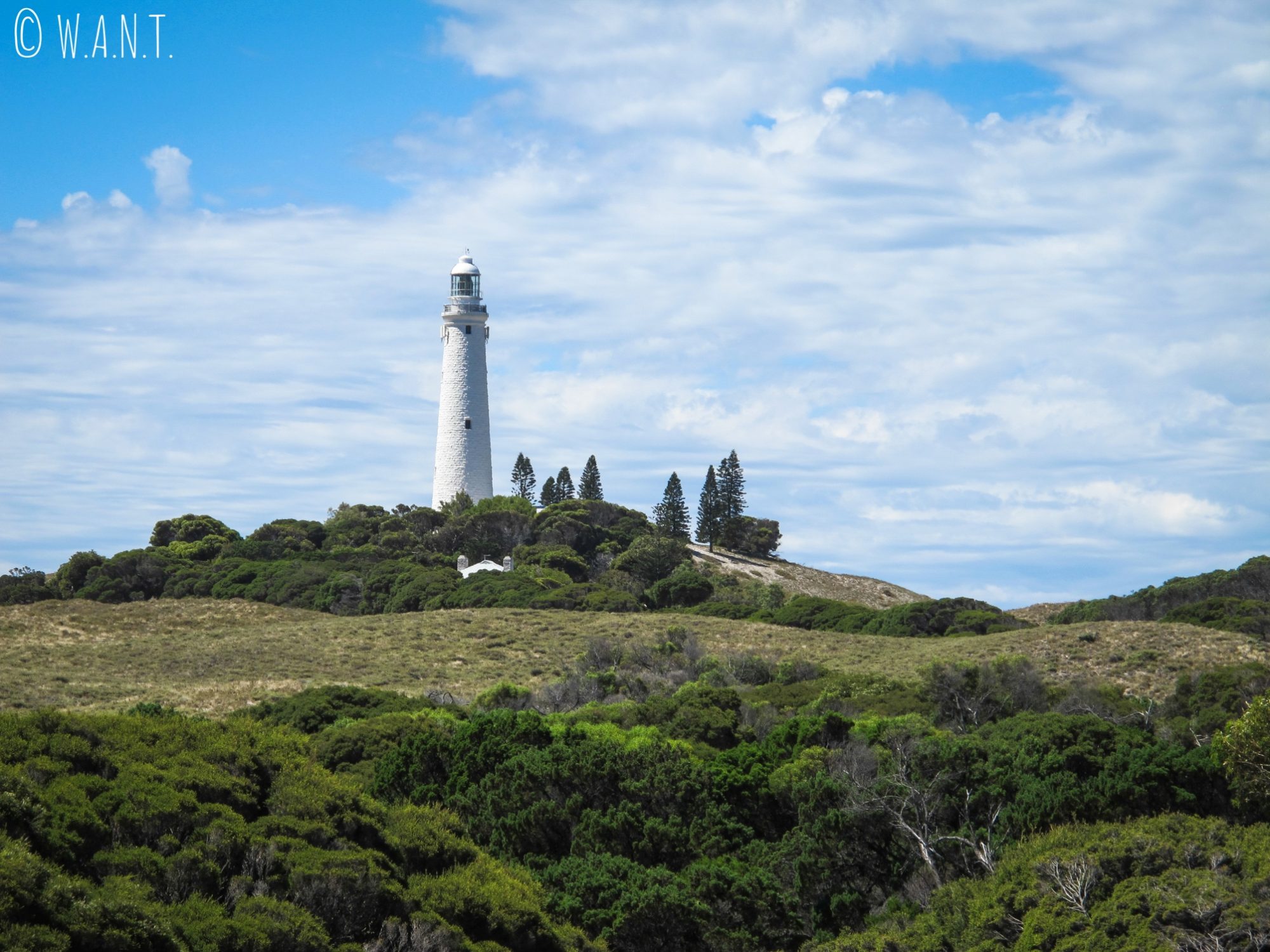 Le phare de Rottnest Island domine l'île
