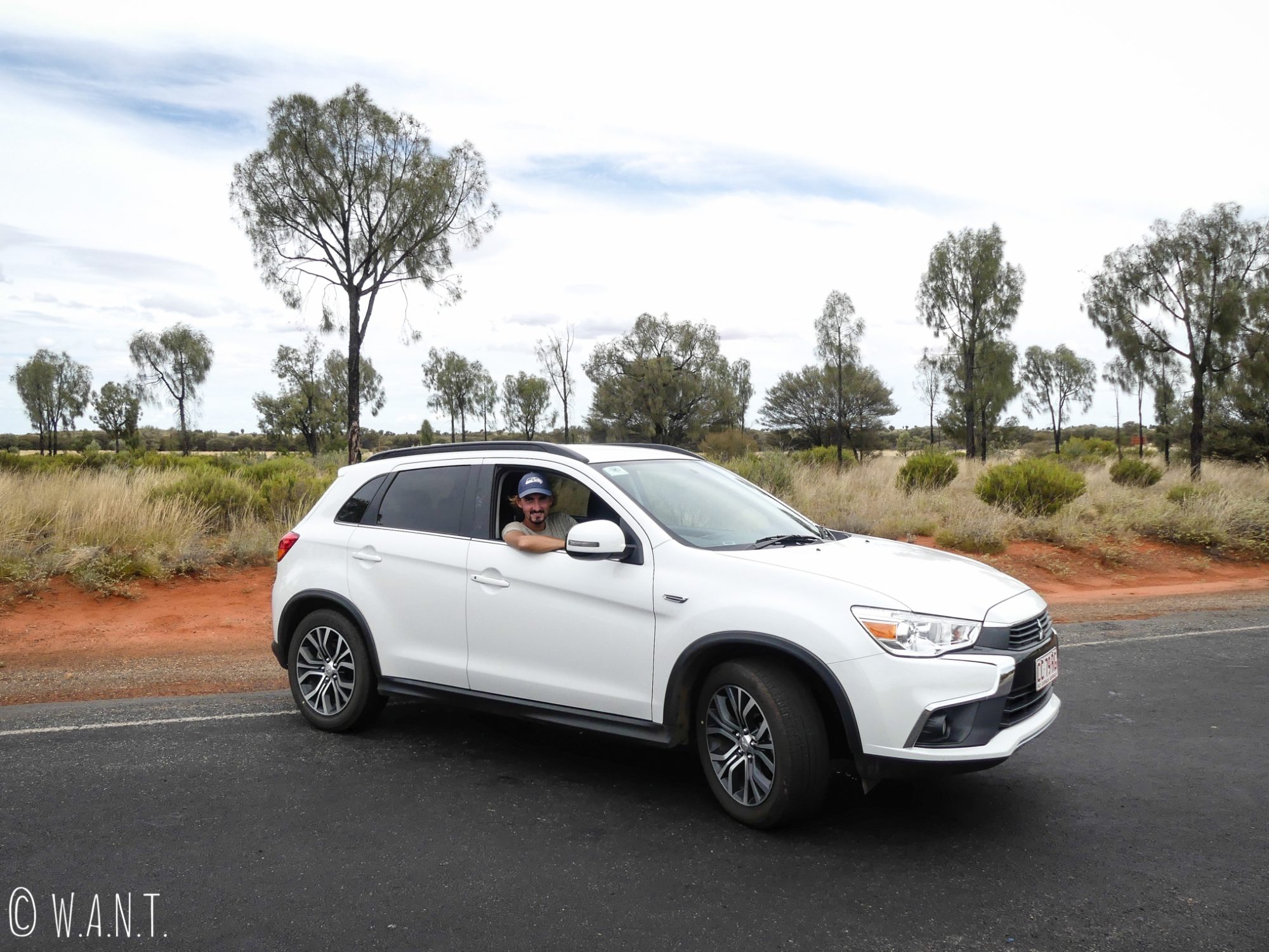 Notre voiture de location durant nore séjour au parc national Uluru-Kata Tjuta