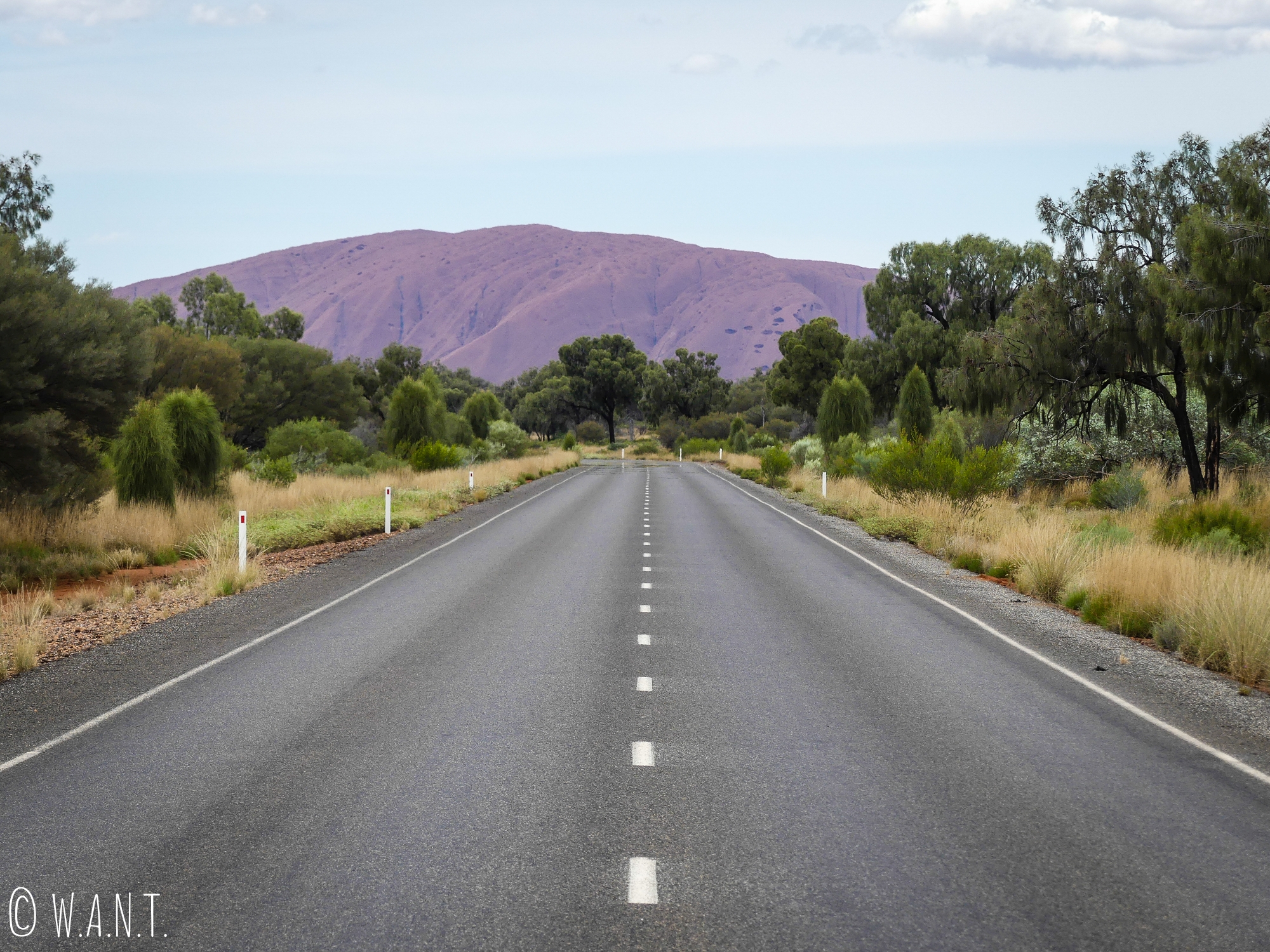 Sur la route en direction d'Uluru