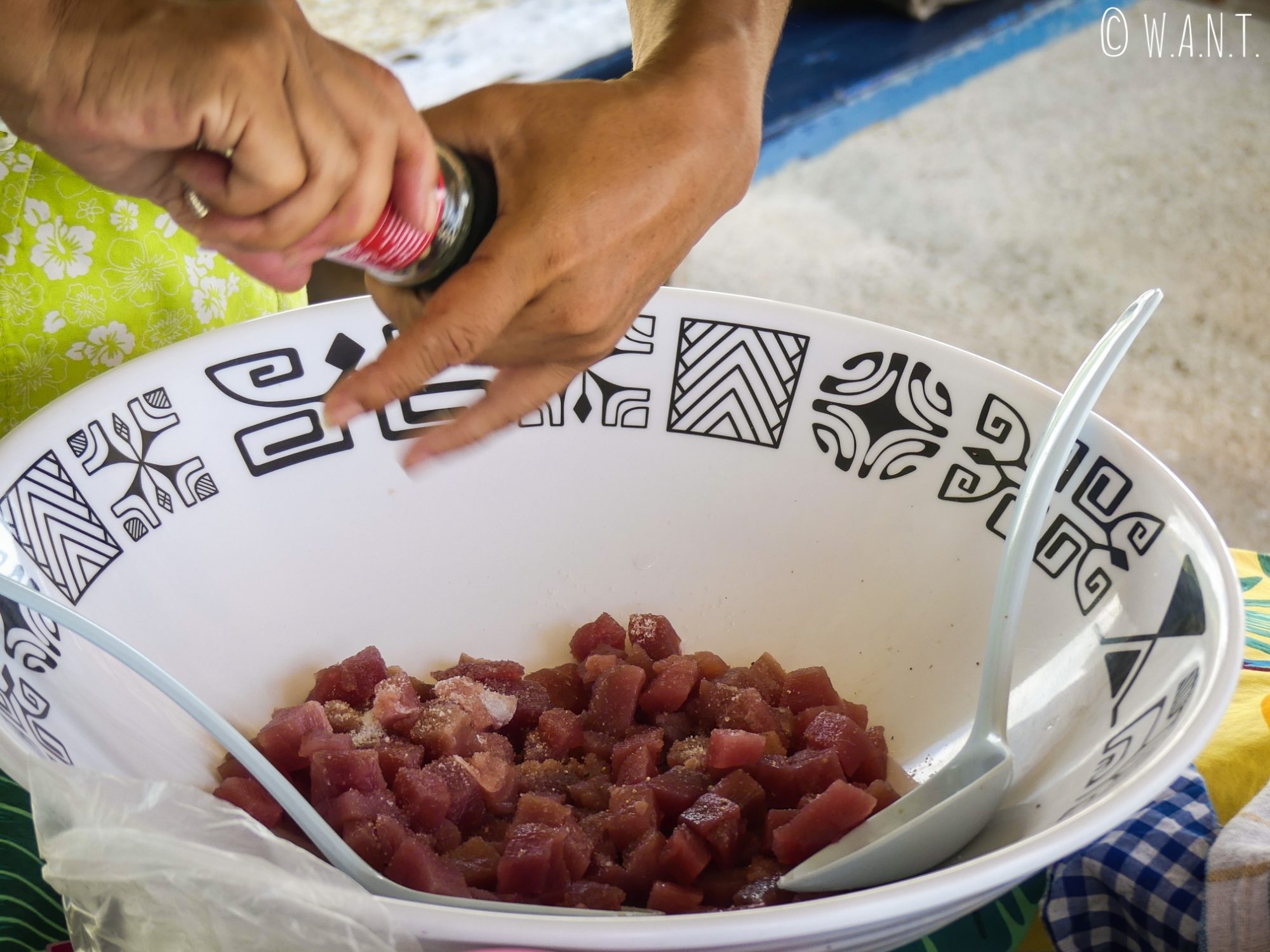 L'assaisonnement du thon est le secret d'un poisson à la tahitienne réussi