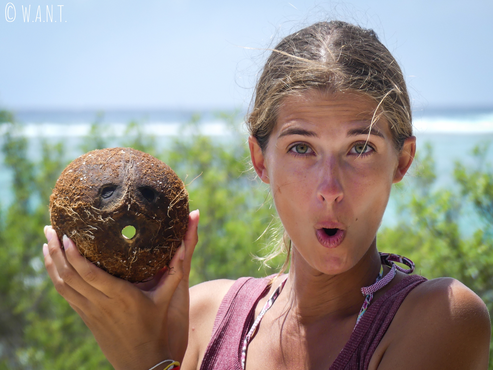 Marion et sa surprenante imitation de la noix de coco