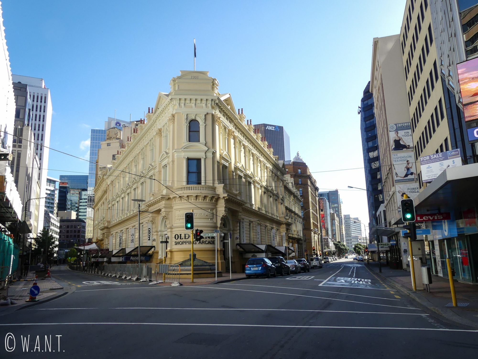 L'architecture moderne se mélange à merveille avec les bâtiments anciens à Wellington