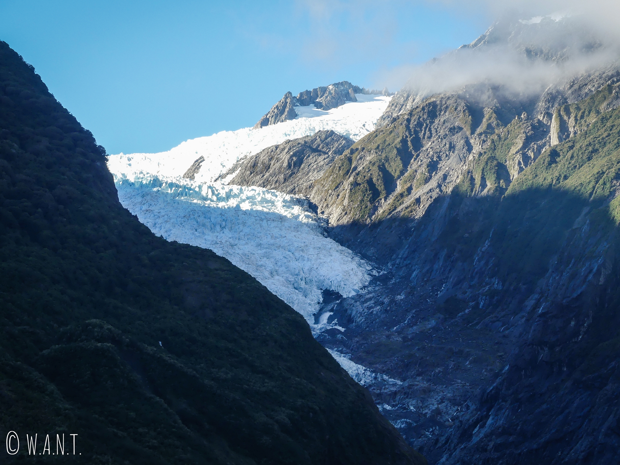 Le Franz Joseph Glacier en Nouvelle-Zélande fond un peu plus chaque année