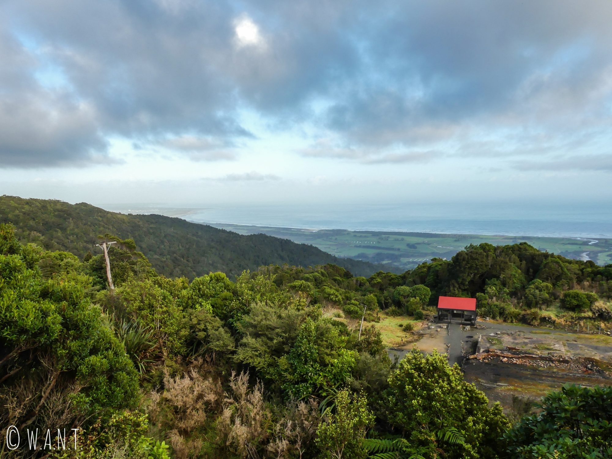 Point de vue de Denniston en Nouvelle-Zélande
